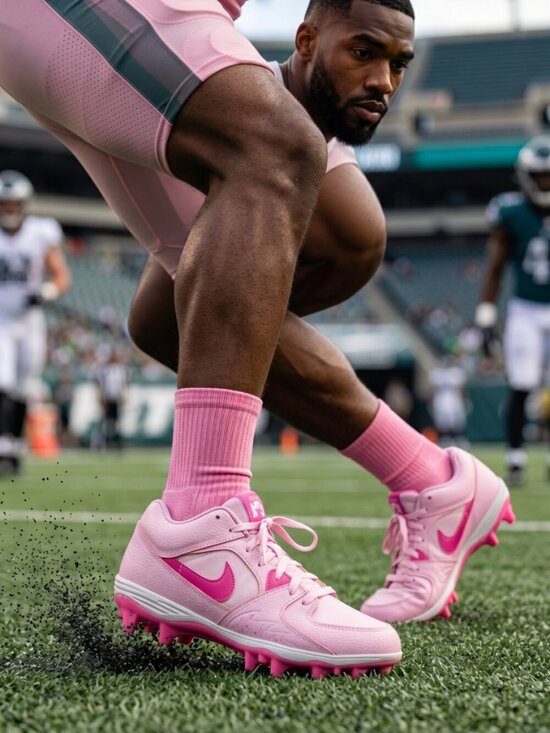 Jordan Stadium 90 Low TD Football Cleats Pink Foam Men\'s 9.5 NWT main image 7